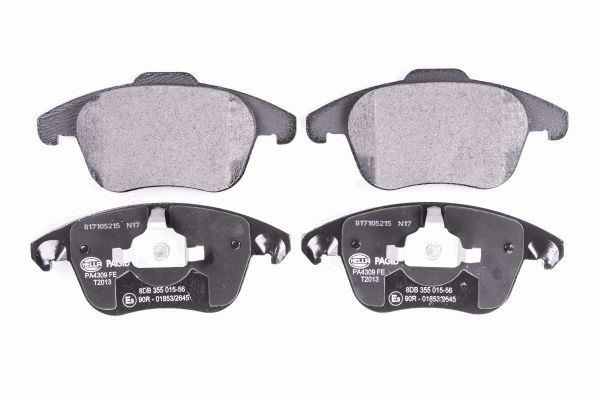 Brake Pad Set, disc brake - 8DB 355 015-561 HELLA