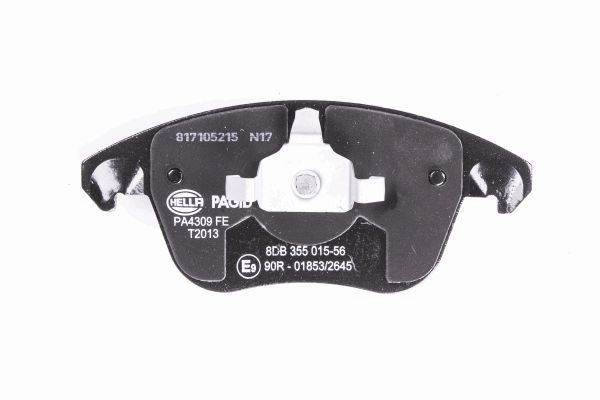 Brake Pad Set, disc brake - 8DB 355 015-561 HELLA