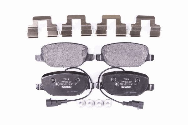 Brake Pad Set, disc brake - 8DB 355 015-571 HELLA