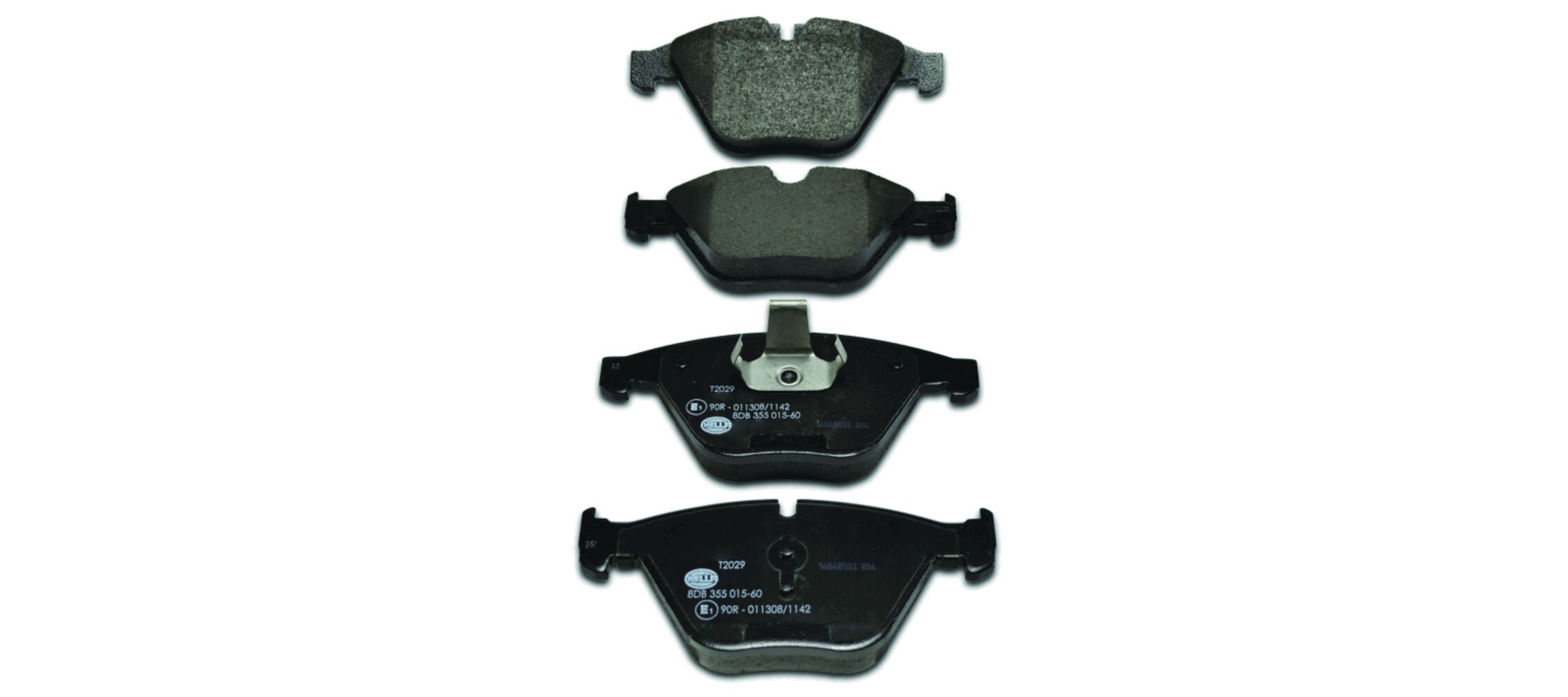 Brake Pad Set, disc brake - 8DB 355 015-601 HELLA