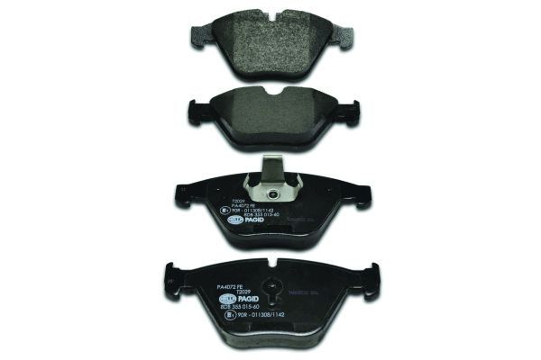 Brake Pad Set, disc brake - 8DB 355 015-601 HELLA