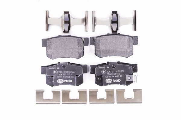 Brake Pad Set, disc brake - 8DB 355 015-611 HELLA