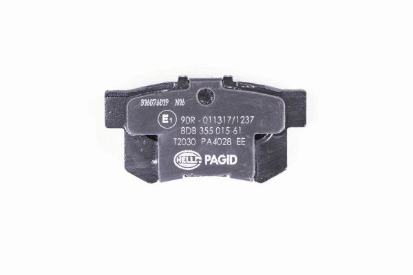 Brake Pad Set, disc brake - 8DB 355 015-611 HELLA