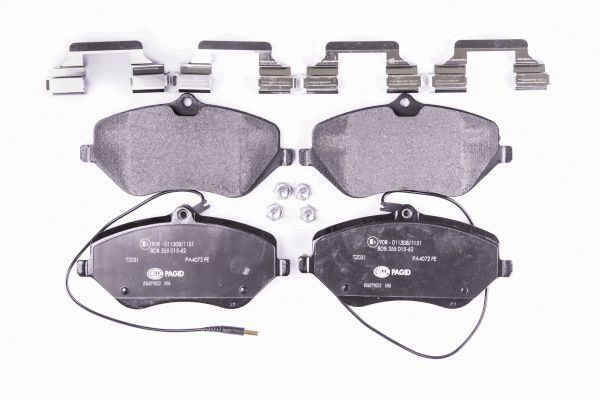 Brake Pad Set, disc brake - 8DB 355 015-621 HELLA