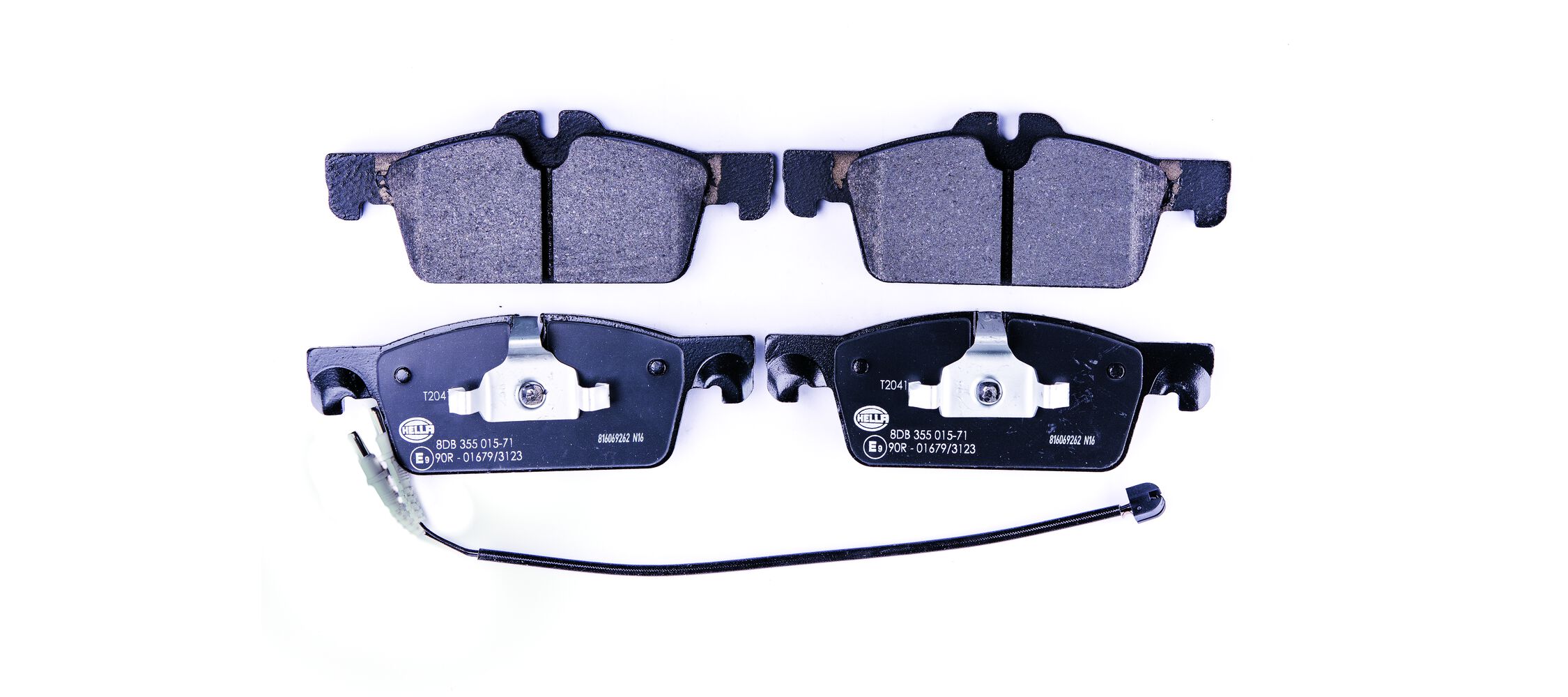 Brake Pad Set, disc brake - 8DB 355 015-711 HELLA