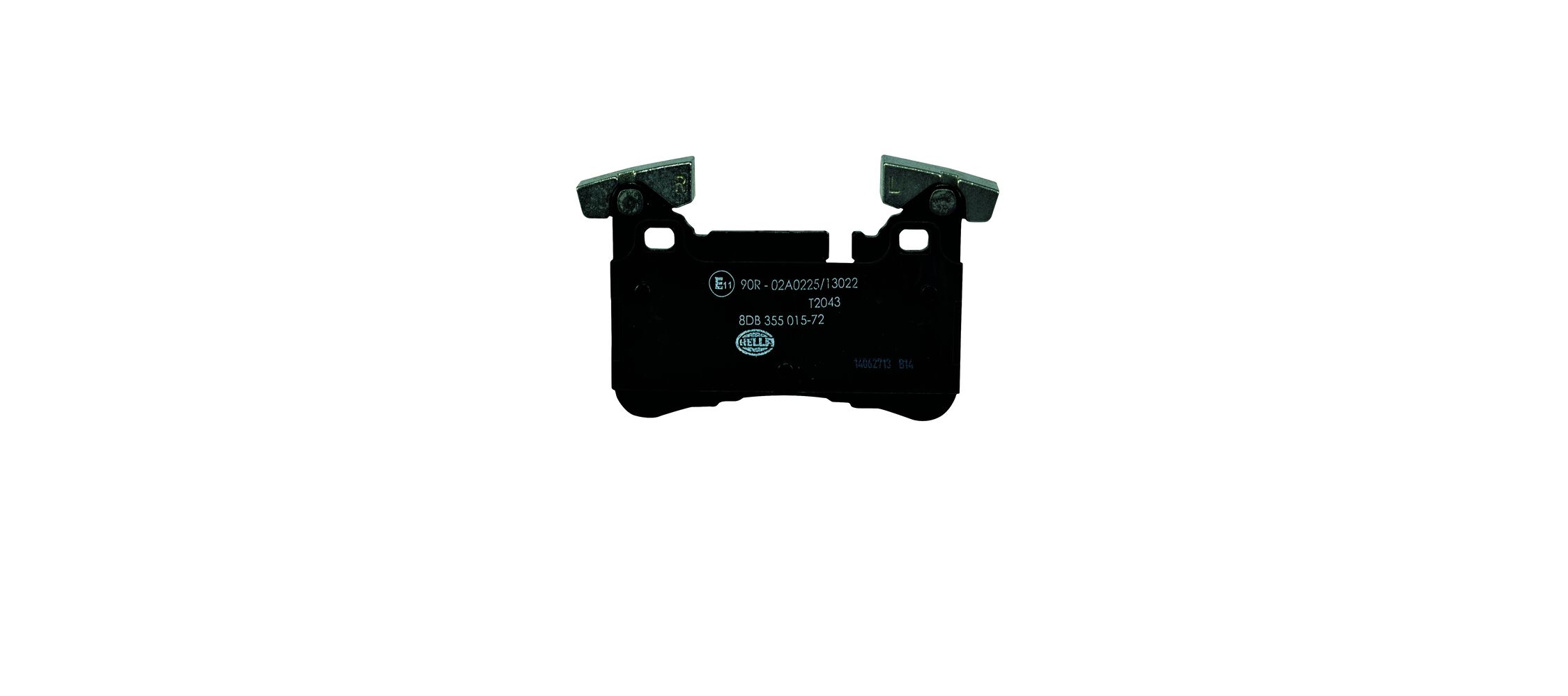 Brake Pad Set, disc brake - 8DB 355 015-721 HELLA