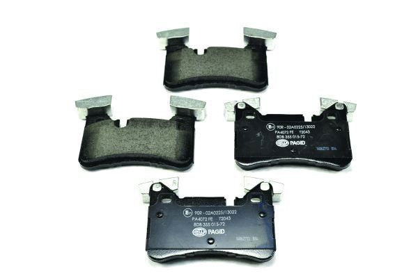 Brake Pad Set, disc brake - 8DB 355 015-721 HELLA