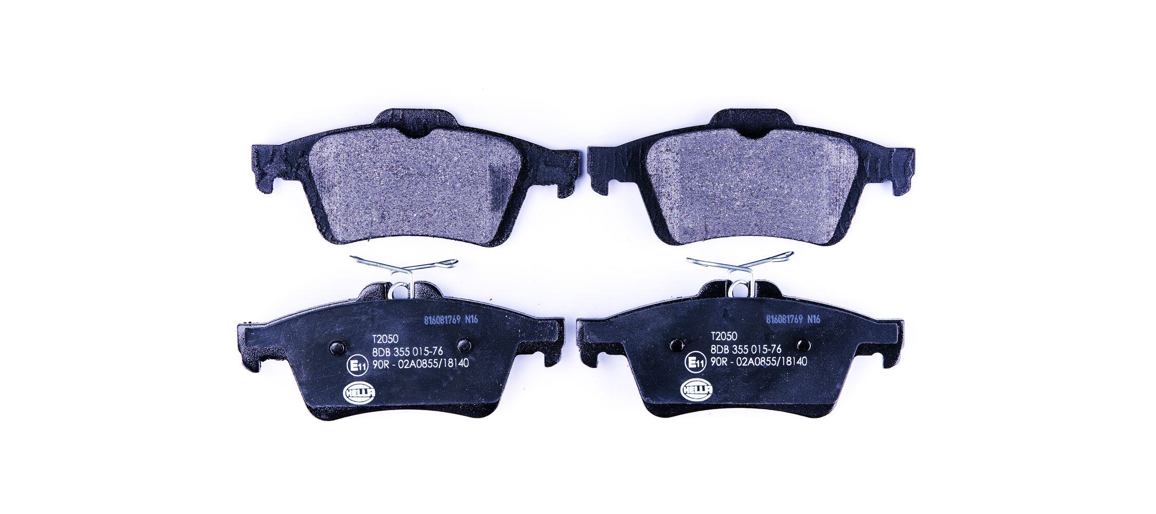 Brake Pad Set, disc brake - 8DB 355 015-761 HELLA