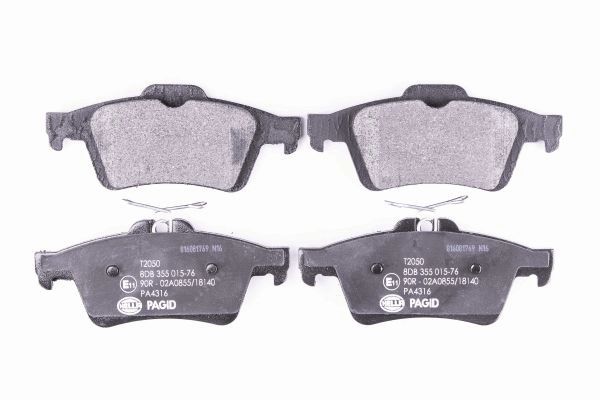 Brake Pad Set, disc brake - 8DB 355 015-761 HELLA