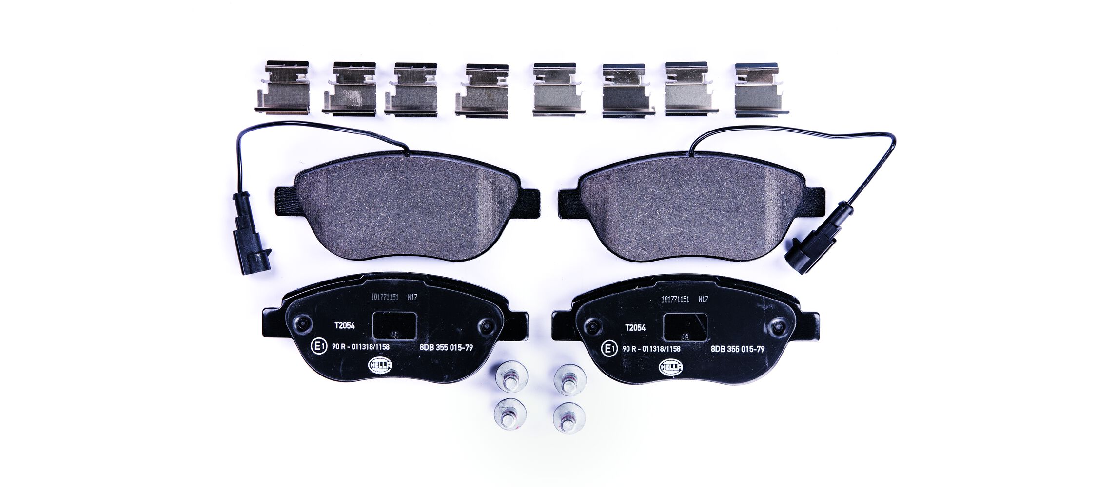 Brake Pad Set, disc brake - 8DB 355 015-791 HELLA