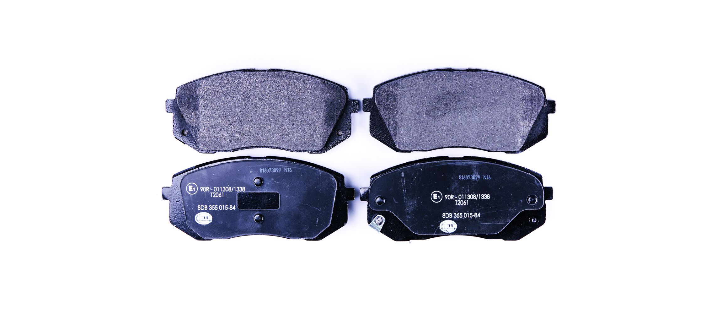 Brake Pad Set, disc brake - 8DB 355 015-841 HELLA