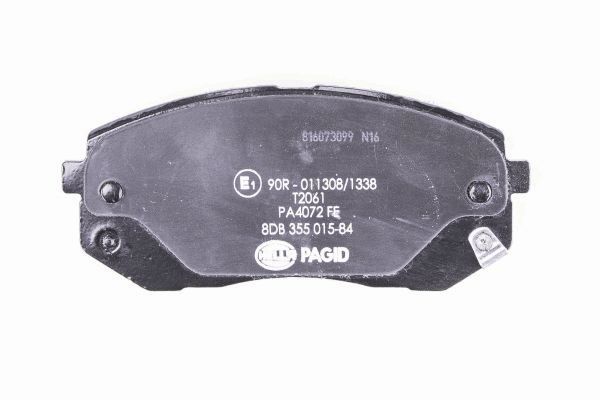 Brake Pad Set, disc brake - 8DB 355 015-841 HELLA