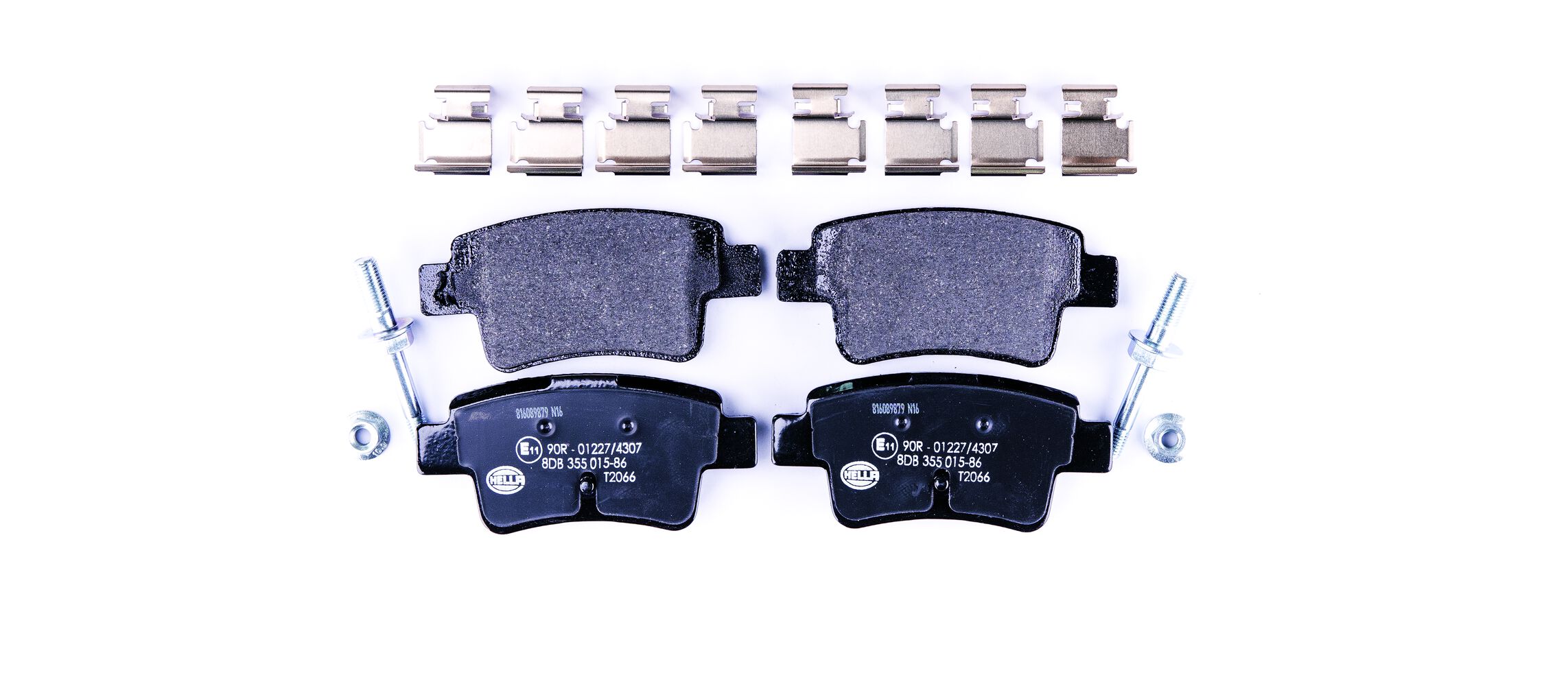 Комплект тормозных колодок, дисковый тормоз - 8DB 355 015-861 HELLA