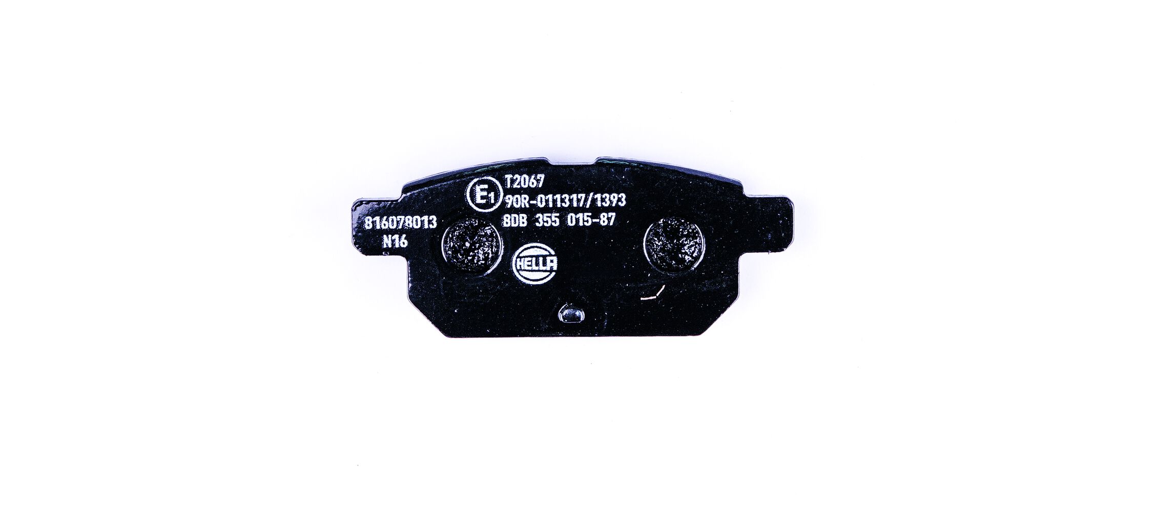 Brake Pad Set, disc brake - 8DB 355 015-871 HELLA