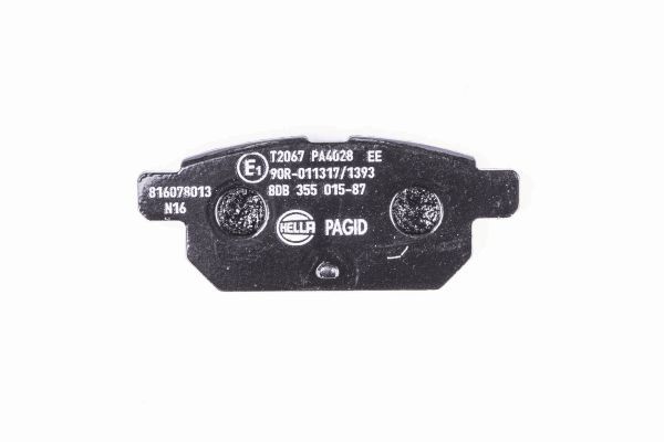 Brake Pad Set, disc brake - 8DB 355 015-871 HELLA
