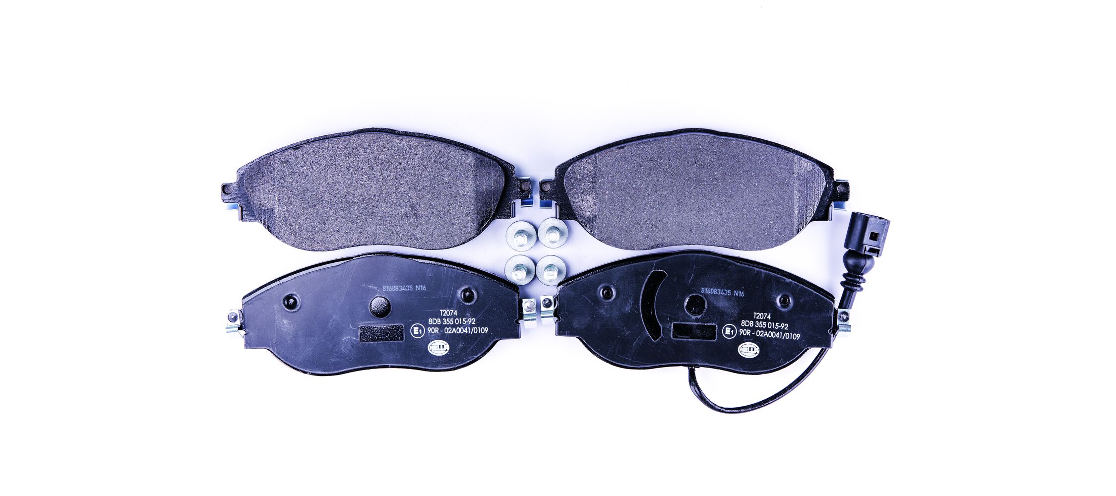 Brake Pad Set, disc brake - 8DB 355 015-921 HELLA