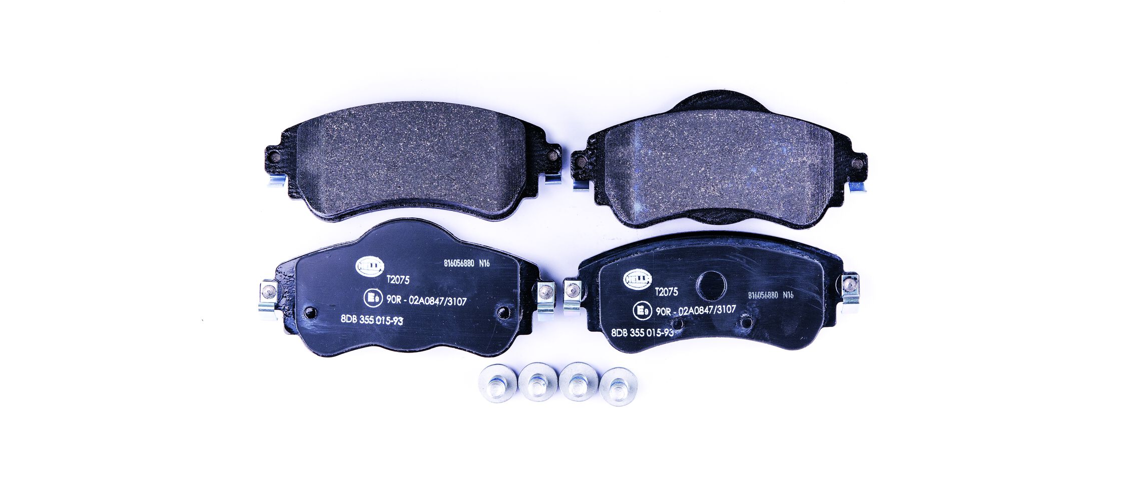 Brake Pad Set, disc brake - 8DB 355 015-931 HELLA