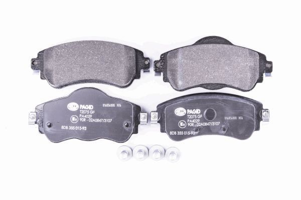 Brake Pad Set, disc brake - 8DB 355 015-931 HELLA