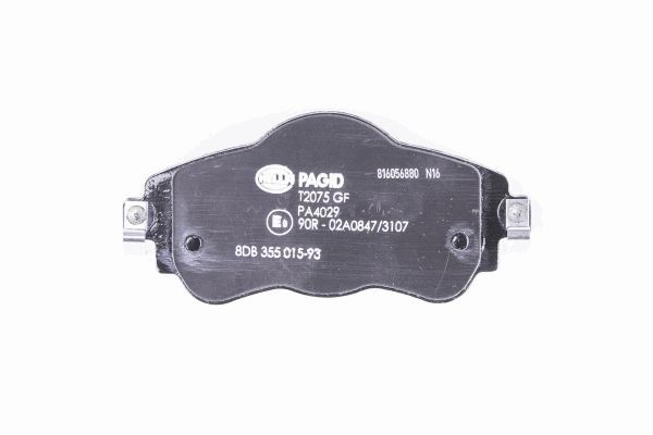 Brake Pad Set, disc brake - 8DB 355 015-931 HELLA