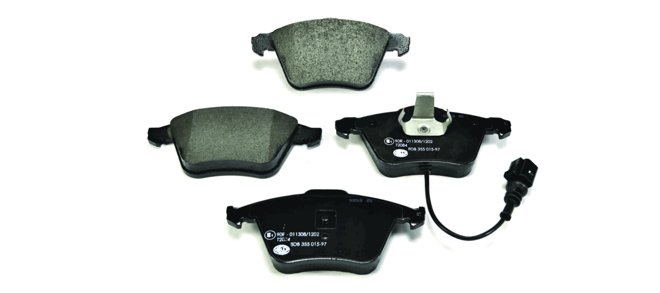 Комплект тормозных колодок, дисковый тормоз - 8DB 355 015-971 HELLA