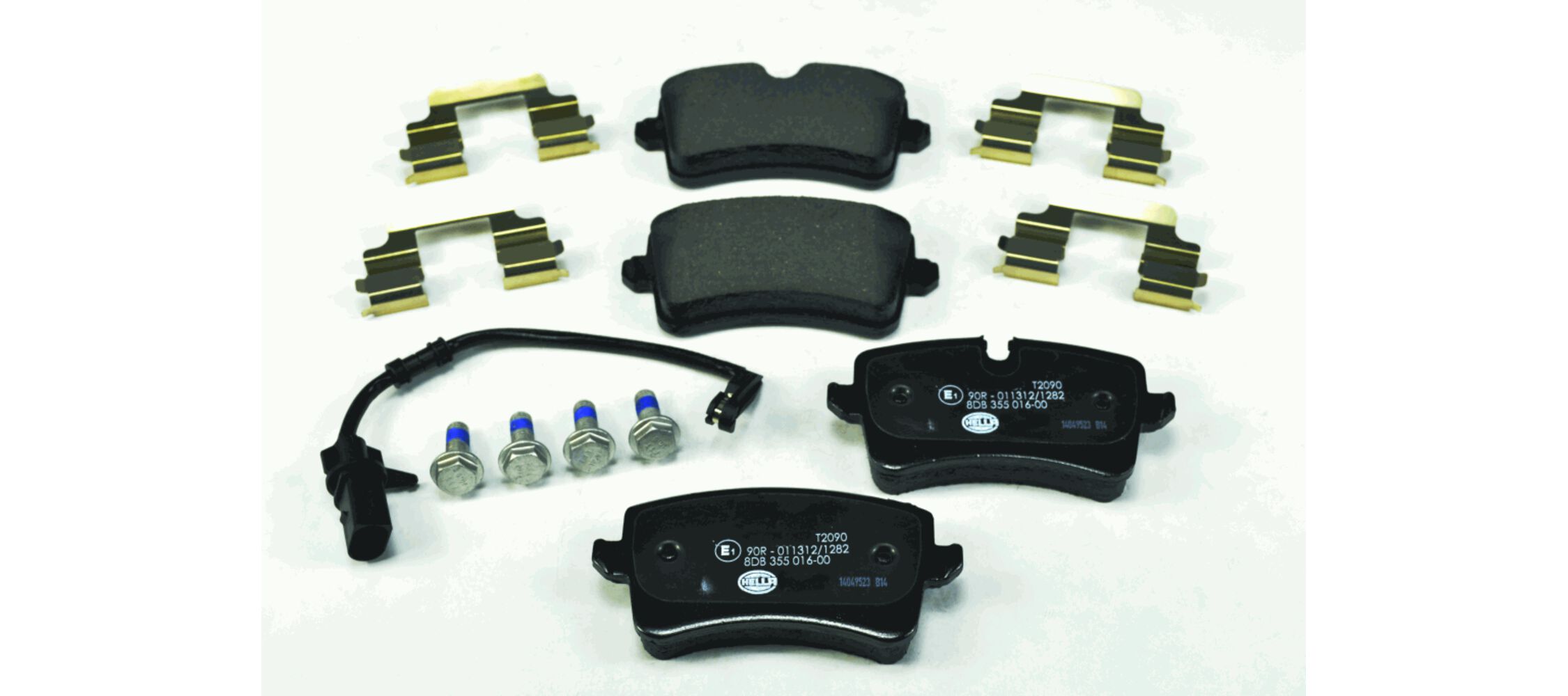 Комплект тормозных колодок, дисковый тормоз - 8DB 355 016-001 HELLA