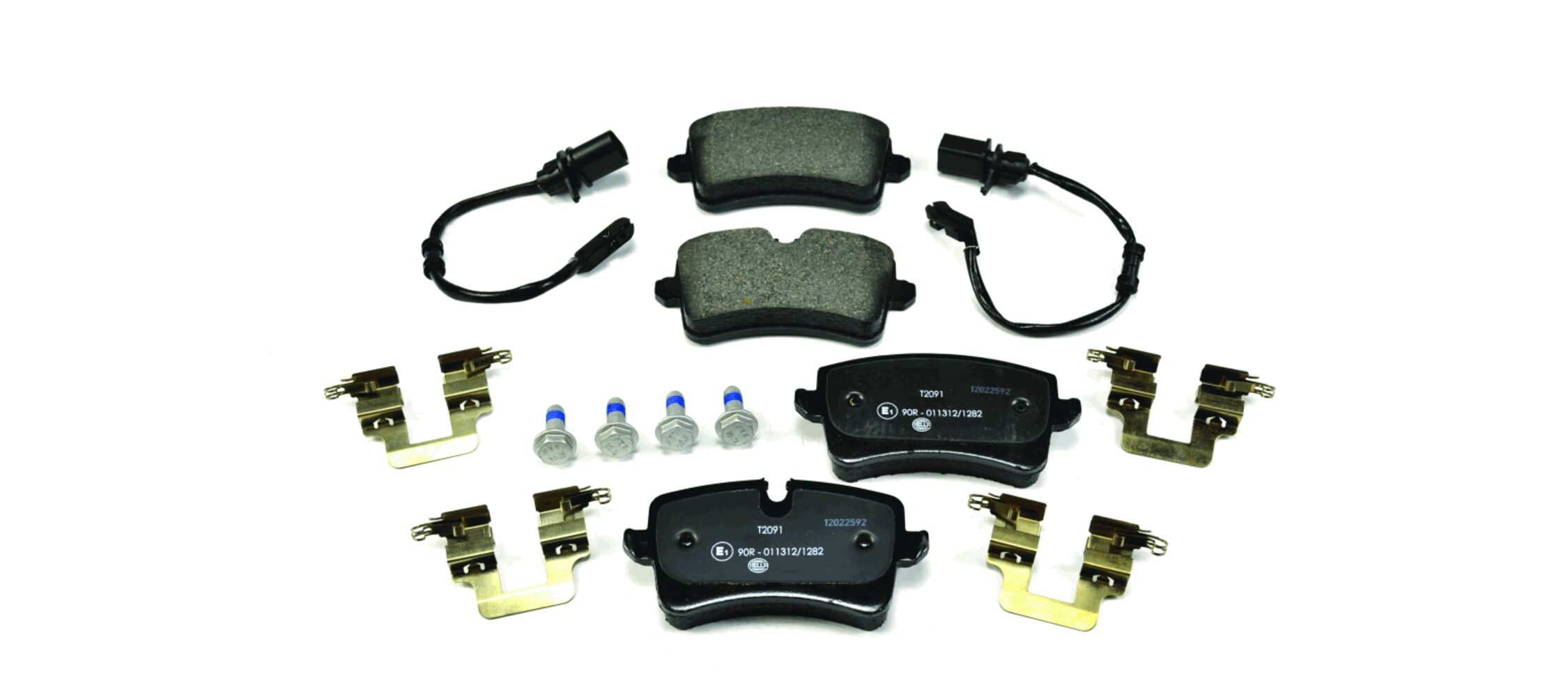 Brake Pad Set, disc brake - 8DB 355 016-011 HELLA