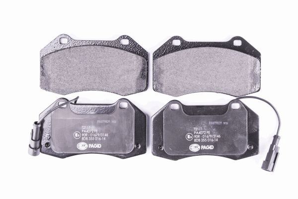 Brake Pad Set, disc brake - 8DB 355 016-141 HELLA
