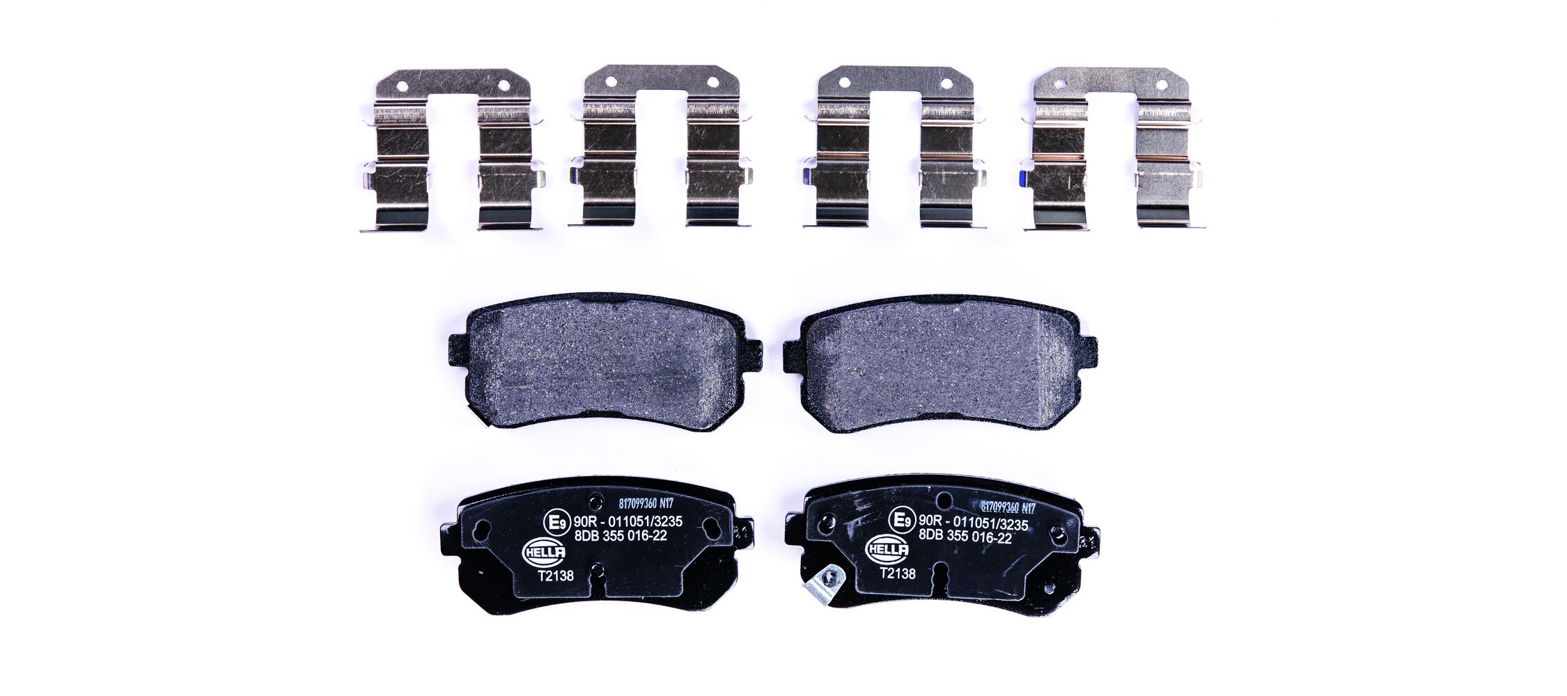 Kit pastiglie freno, Freno a disco - 8DB 355 016-221 HELLA
