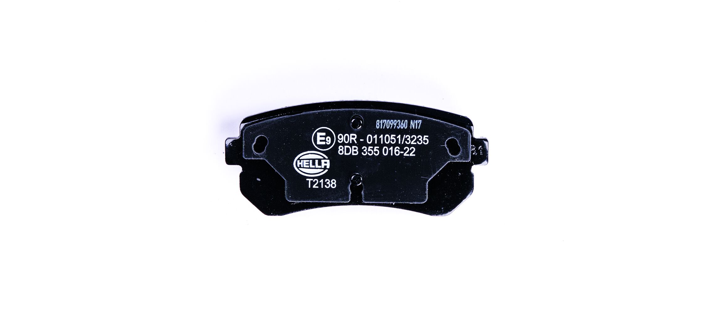 Brake Pad Set, disc brake - 8DB 355 016-221 HELLA