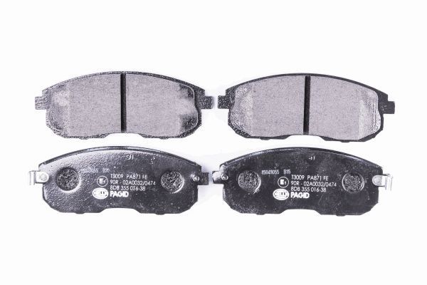 Brake Pad Set, disc brake - 8DB 355 016-381 HELLA