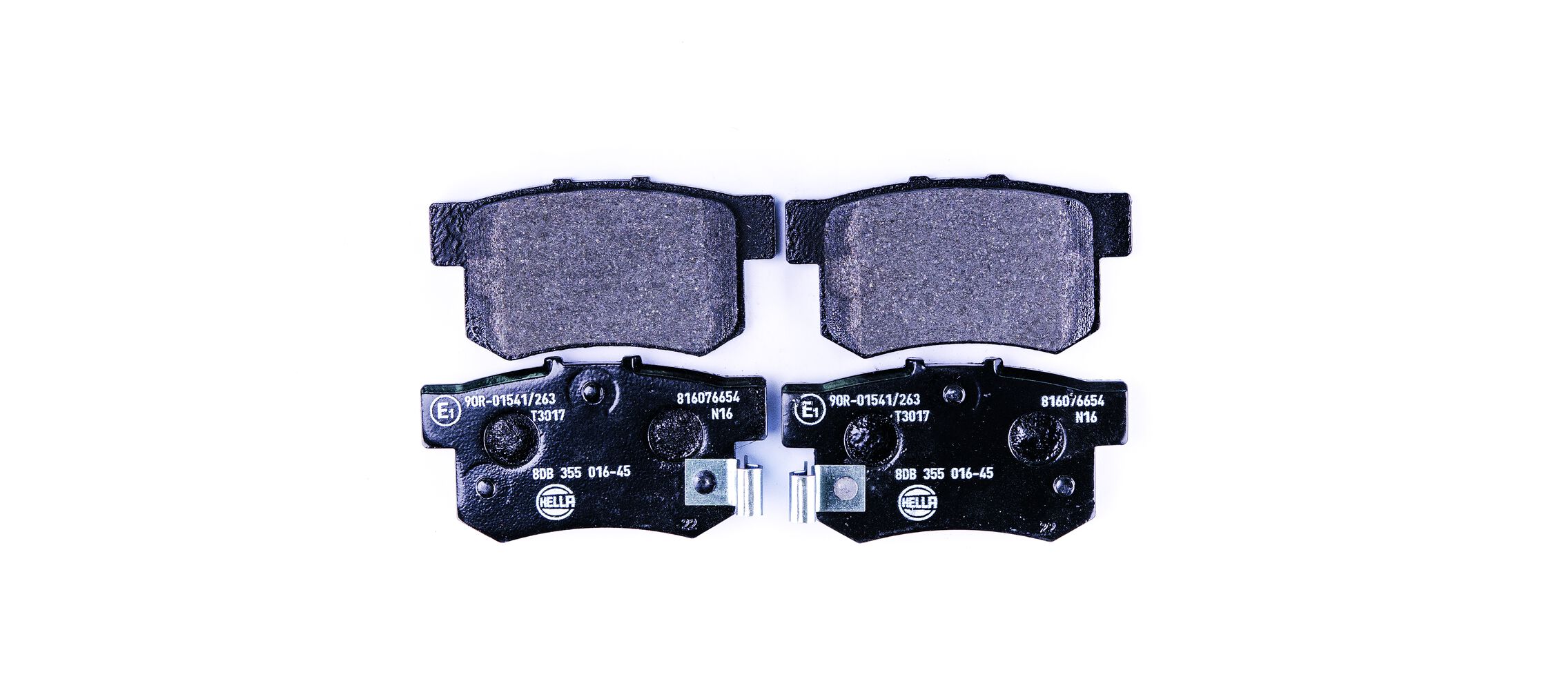 Комплект тормозных колодок, дисковый тормоз - 8DB 355 016-451 HELLA