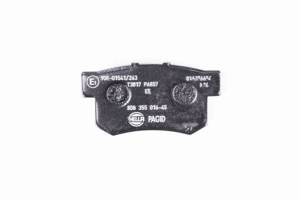 Brake Pad Set, disc brake - 8DB 355 016-451 HELLA