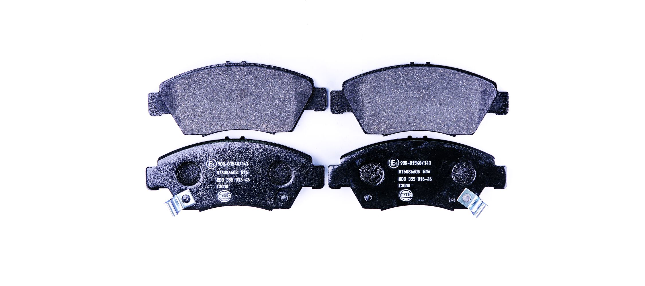 Brake Pad Set, disc brake - 8DB 355 016-461 HELLA