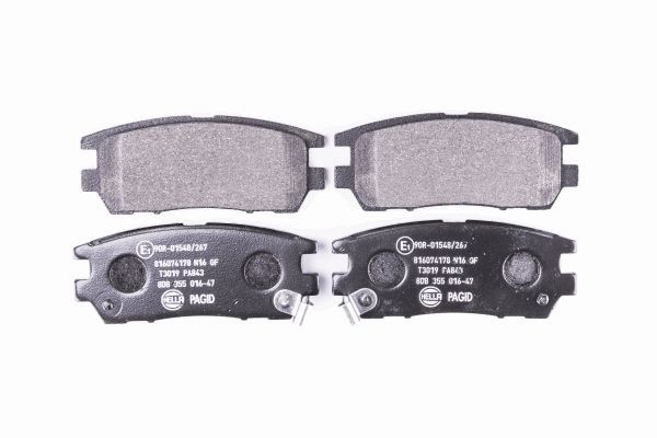 Brake Pad Set, disc brake - 8DB 355 016-471 HELLA