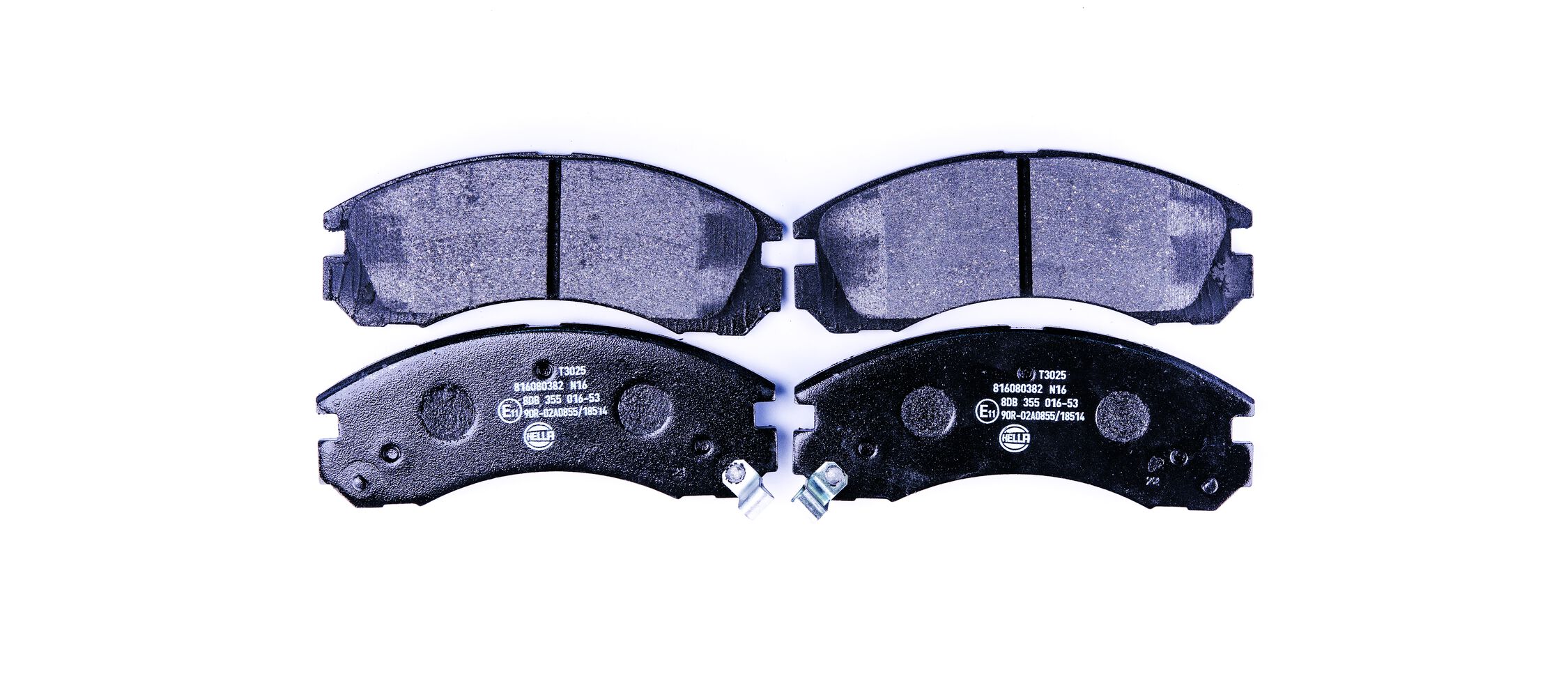 Brake Pad Set, disc brake - 8DB 355 016-531 HELLA
