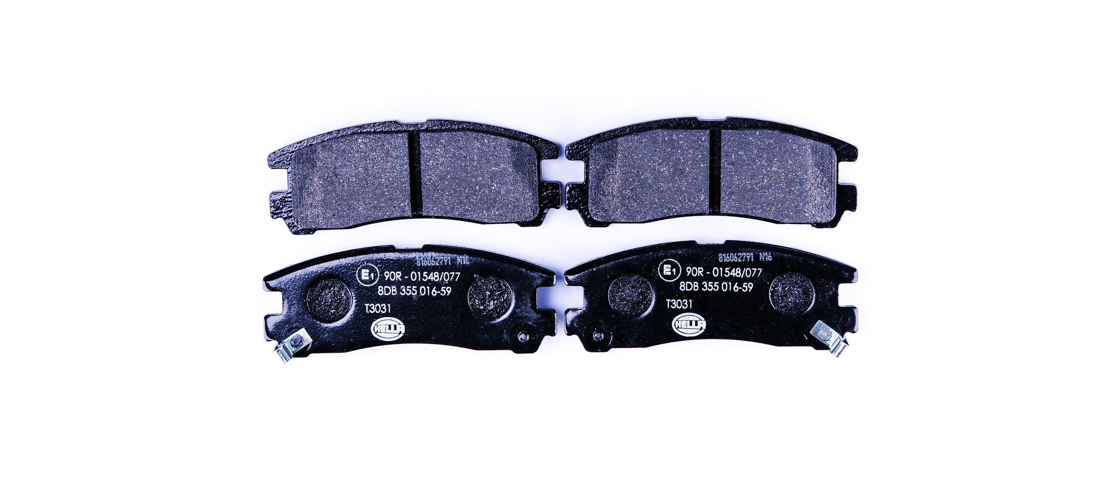 Комплект тормозных колодок, дисковый тормоз - 8DB 355 016-591 HELLA
