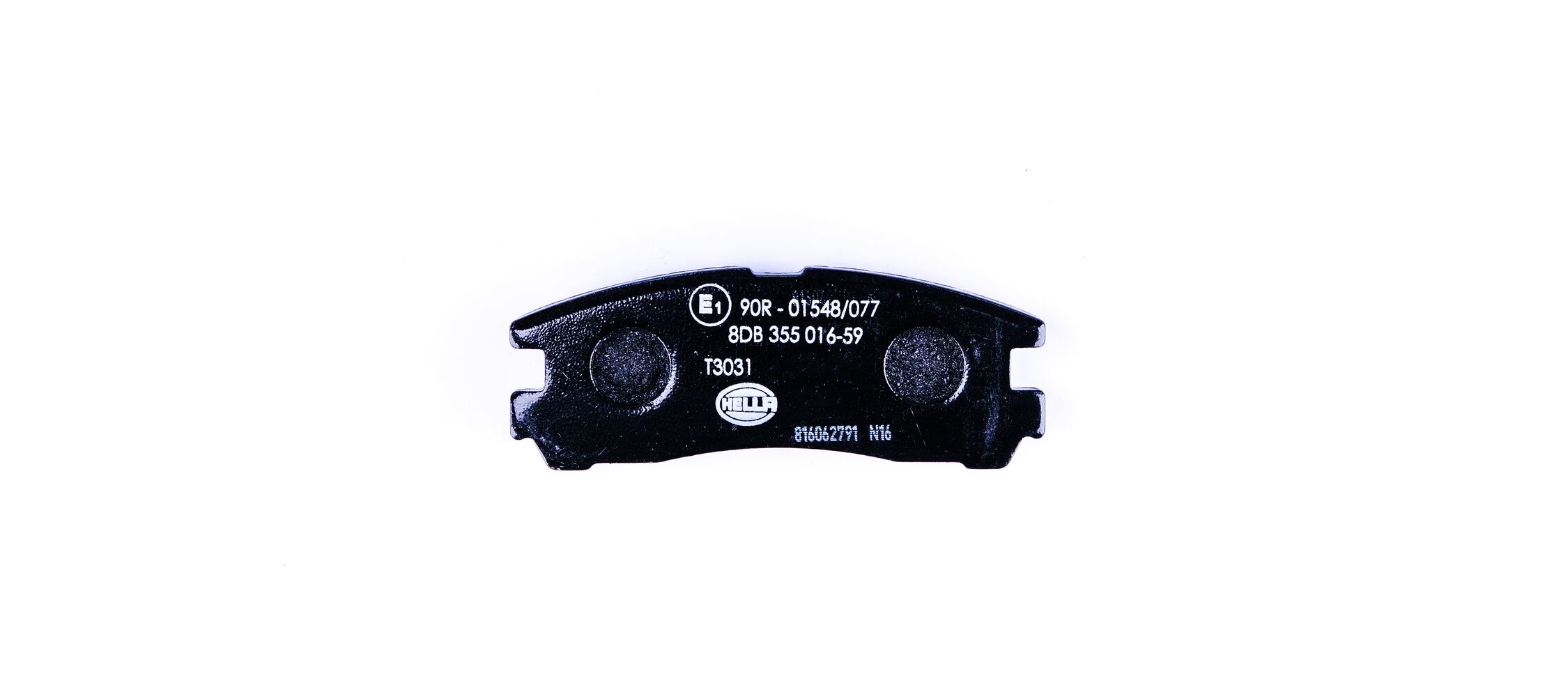 Brake Pad Set, disc brake - 8DB 355 016-591 HELLA