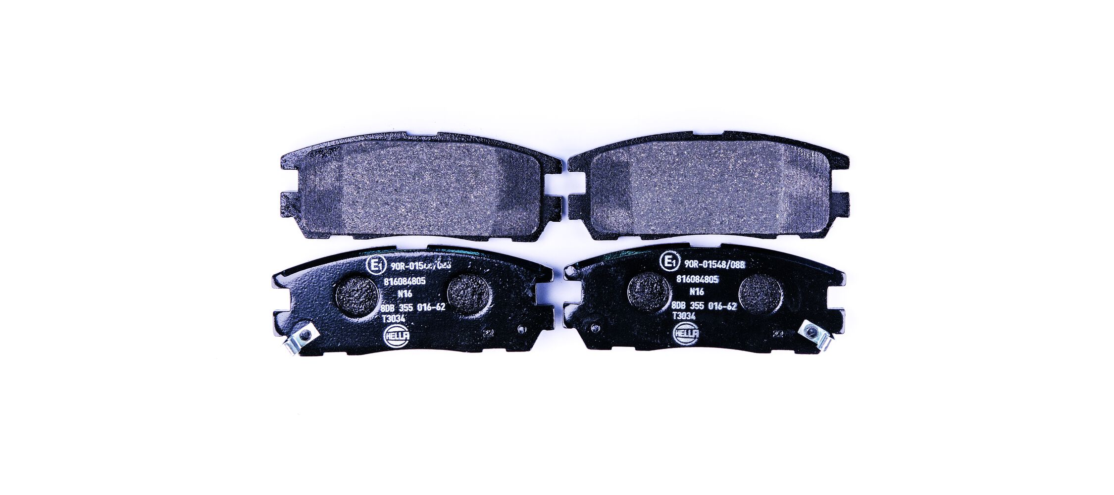 Brake Pad Set, disc brake - 8DB 355 016-621 HELLA