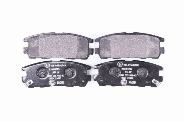 Brake Pad Set, disc brake - 8DB 355 016-621 HELLA