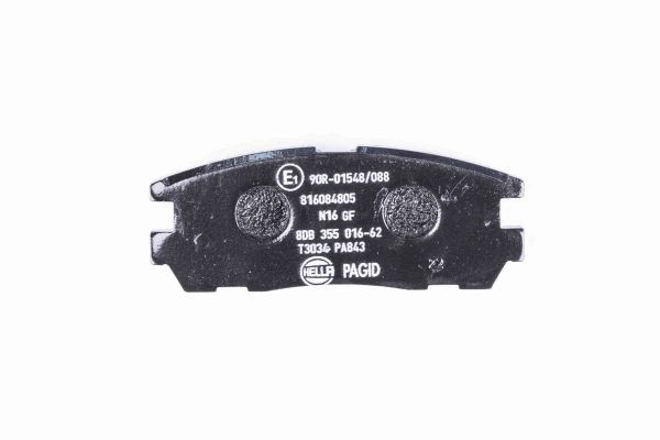 Brake Pad Set, disc brake - 8DB 355 016-621 HELLA