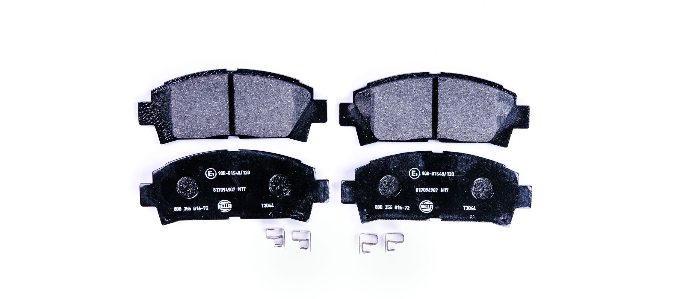 Комплект тормозных колодок, дисковый тормоз - 8DB 355 016-721 HELLA