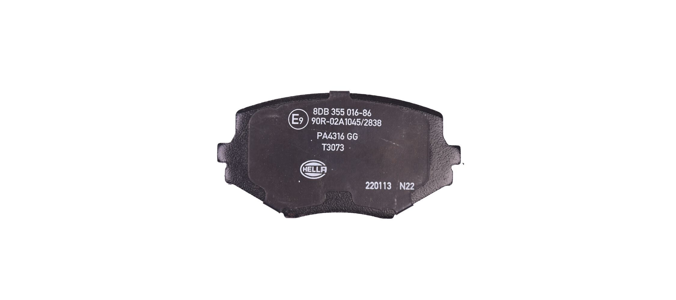 Kit pastiglie freno, Freno a disco - 8DB 355 016-861 HELLA