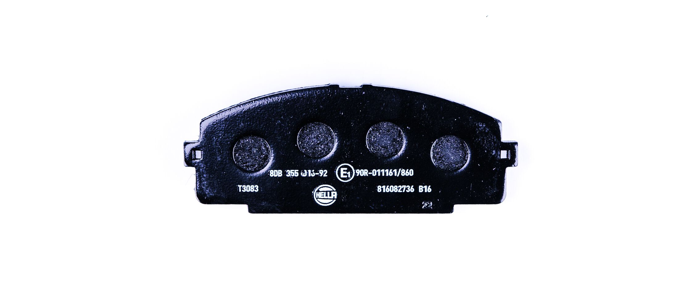 Brake Pad Set, disc brake - 8DB 355 016-921 HELLA