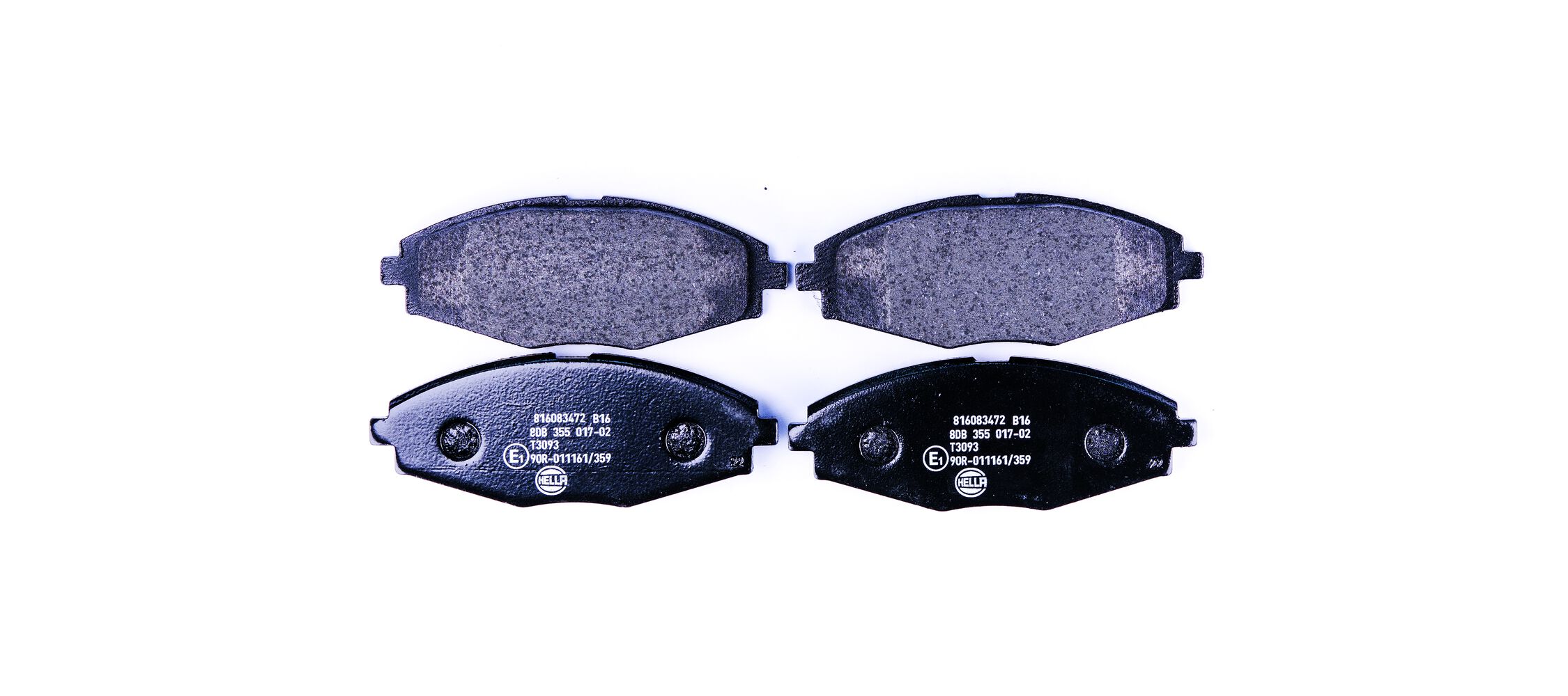 Brake Pad Set, disc brake - 8DB 355 017-021 HELLA