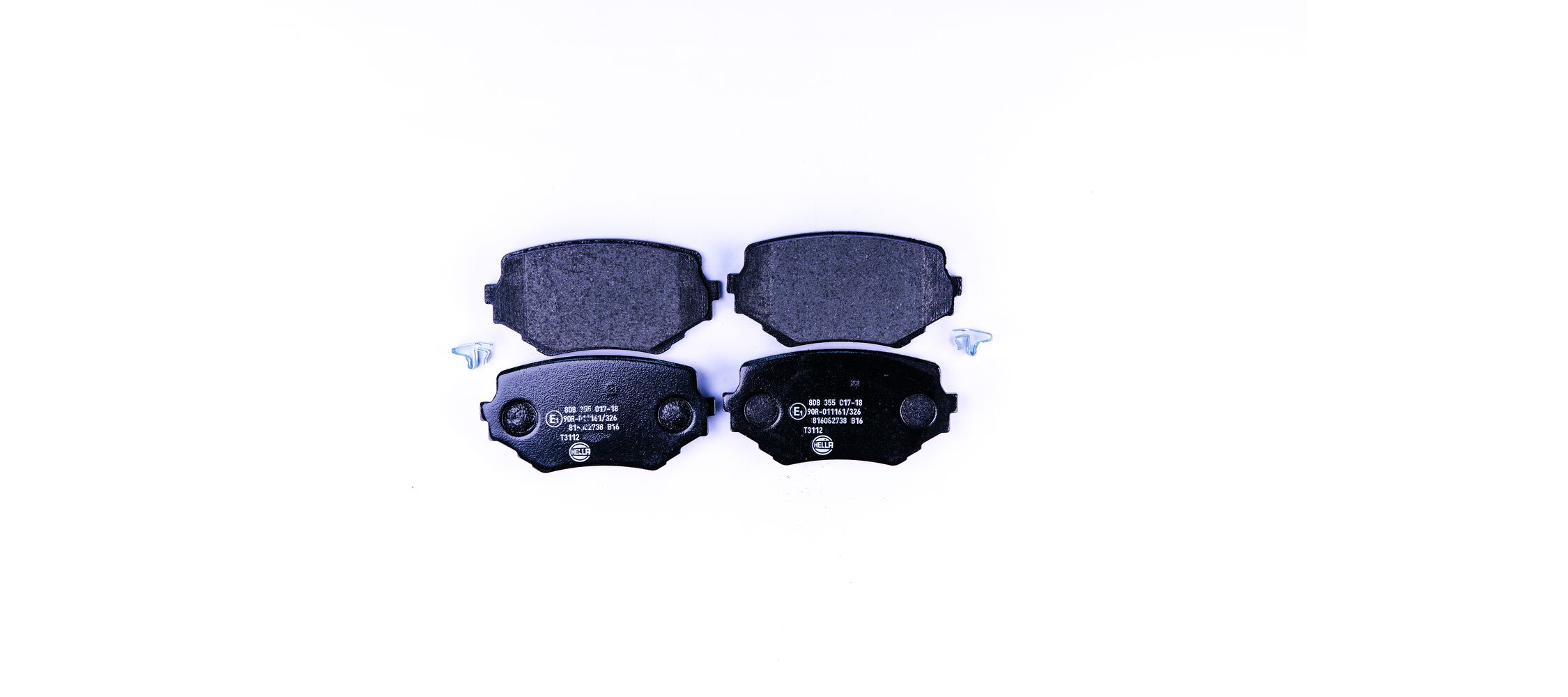 Bremsbelagsatz, Scheibenbremse - 8DB 355 017-181 HELLA