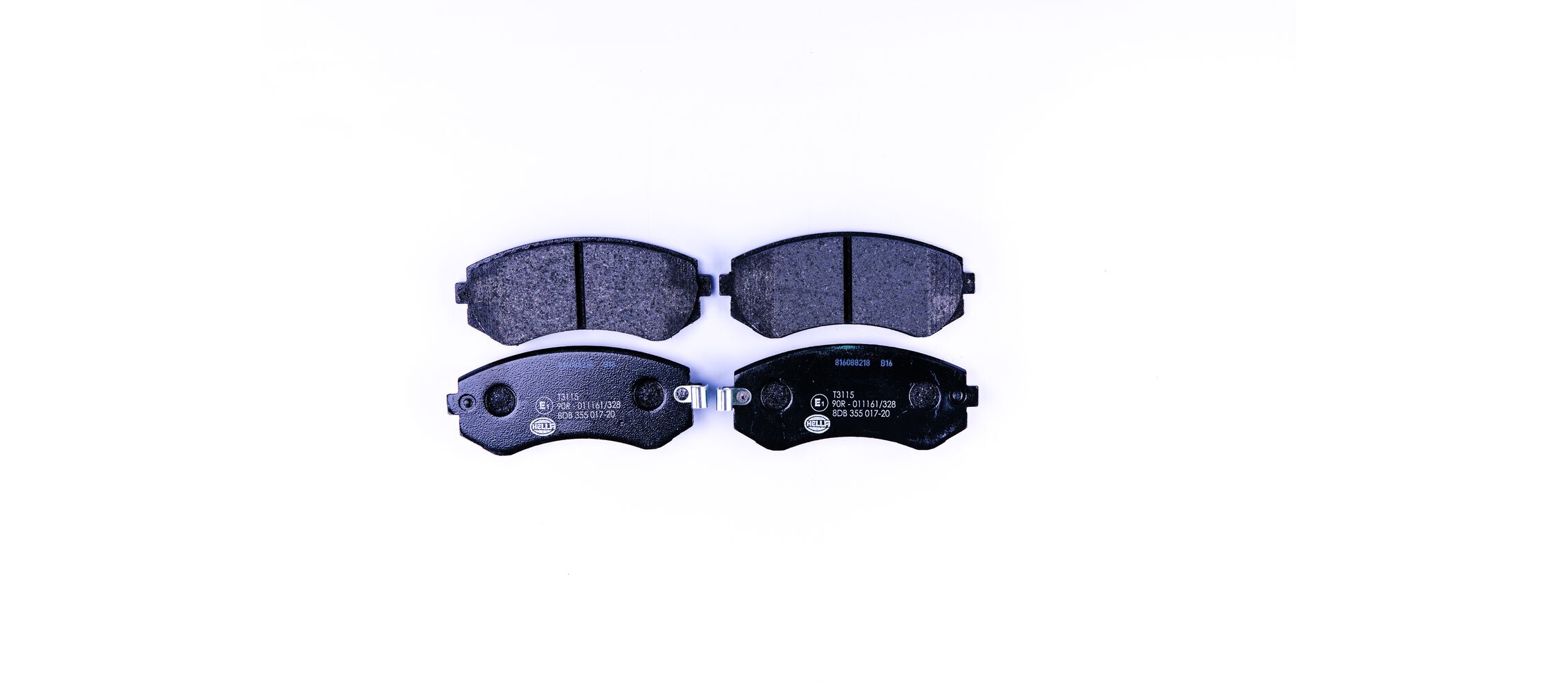 Brake Pad Set, disc brake - 8DB 355 017-201 HELLA