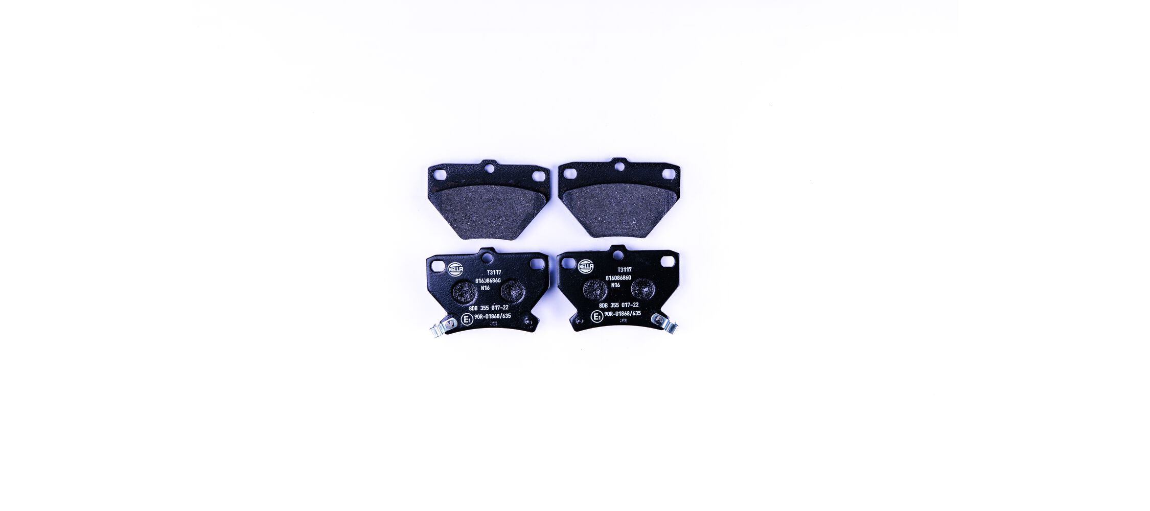 Kit pastiglie freno, Freno a disco - 8DB 355 017-221 HELLA