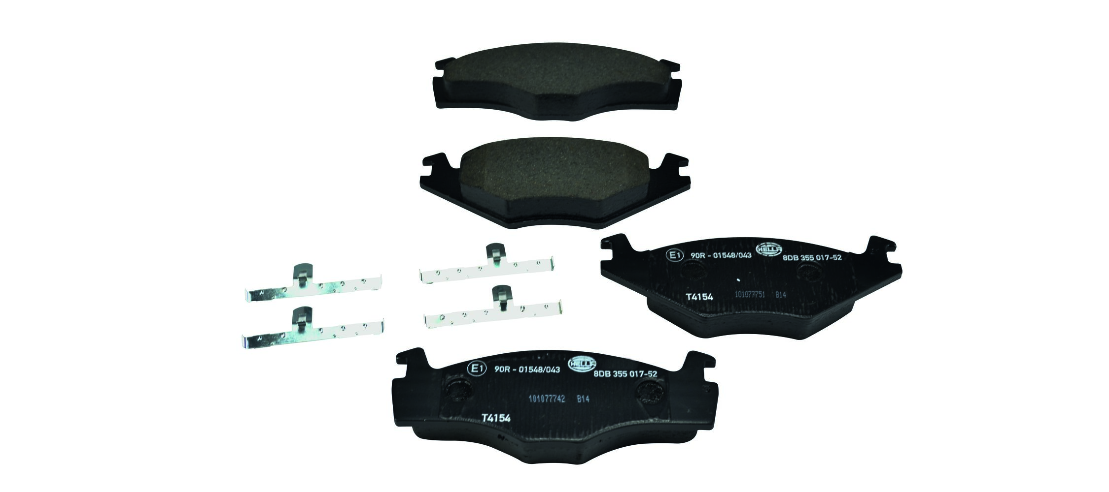Brake Pad Set, disc brake - 8DB 355 017-521 HELLA