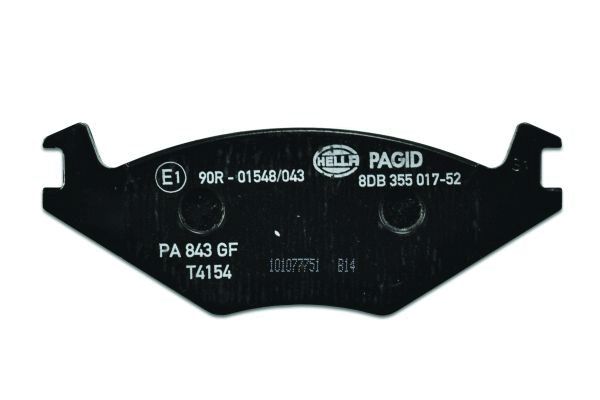Brake Pad Set, disc brake - 8DB 355 017-521 HELLA