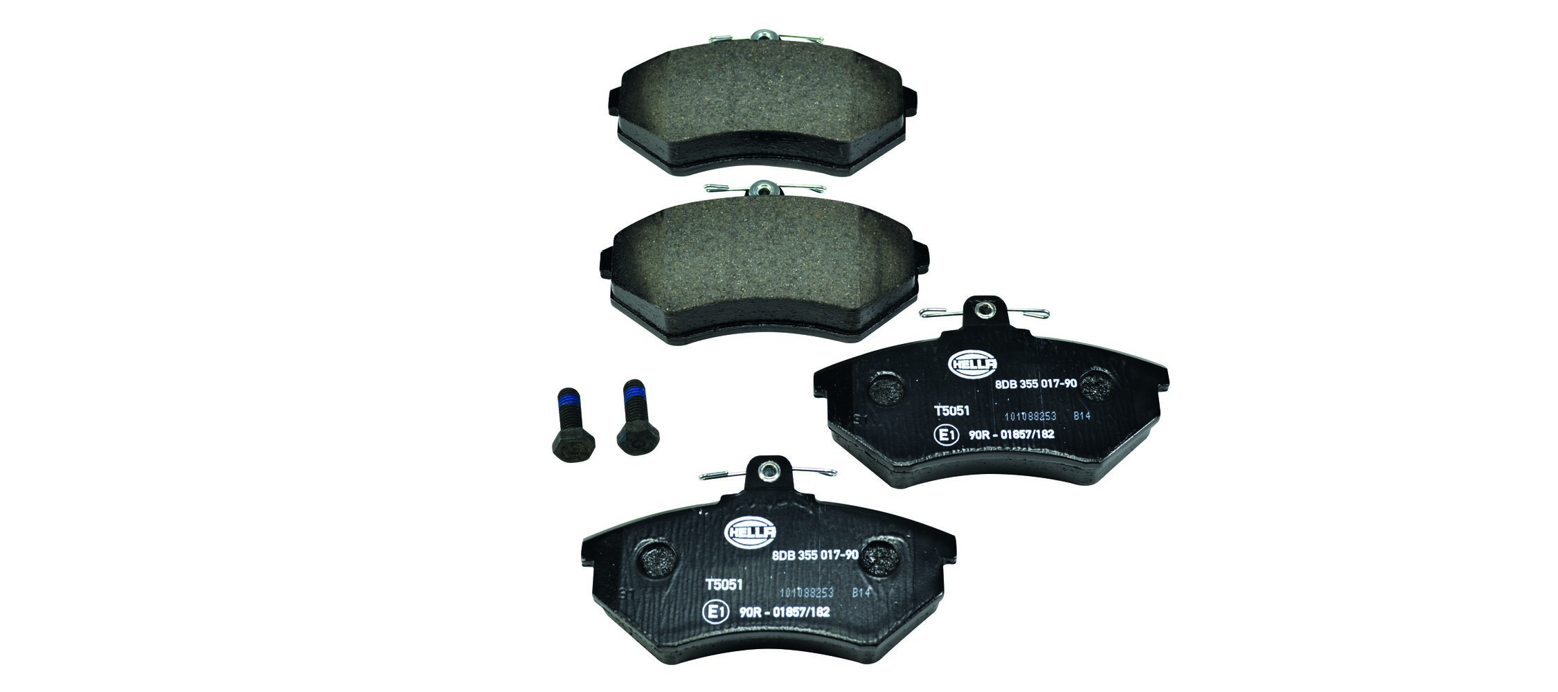 Комплект тормозных колодок, дисковый тормоз - 8DB 355 017-901 HELLA